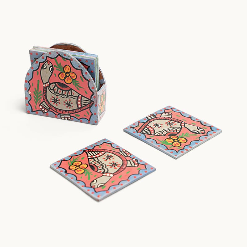 Mithila Art Coaster Set