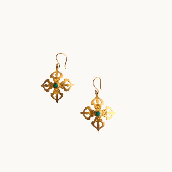 Vishwavajra Earrings (Big) – Turquoise
