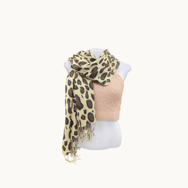 Cheetah Printed Pashmina Shawl