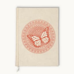 Jamarko hand-bound recycled-paper notebook โ a Kathmandu paper-craft souvenir on Avendi