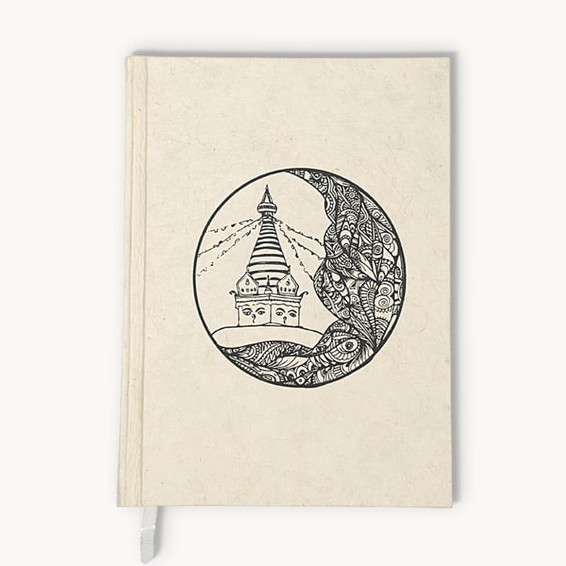 Jamarko Sampada (Swayambhunath) Handmade Recycled Notebook