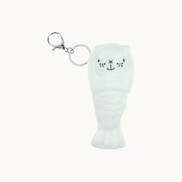 Merlion Chou Chou Mini Keychain (White)