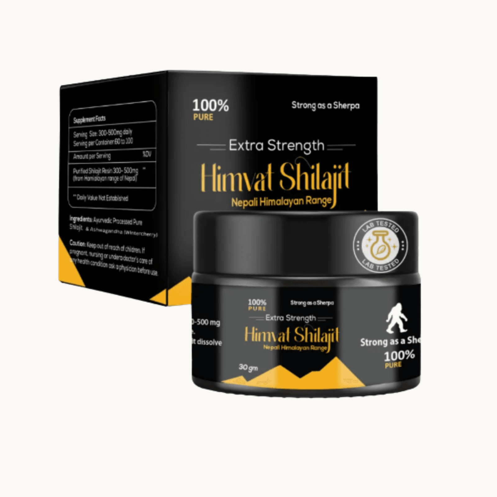 Himvat Shilajit Extra Strength- Shilajit with Ashwagandha | Himalayan Shilajit | Sherpa Shilajit 30gm