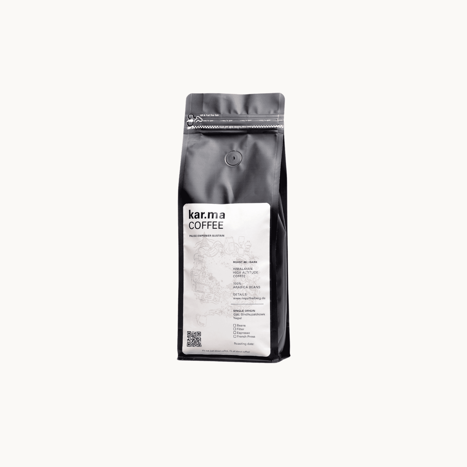 kar.ma COFFEE Medium Roast – 250 gm