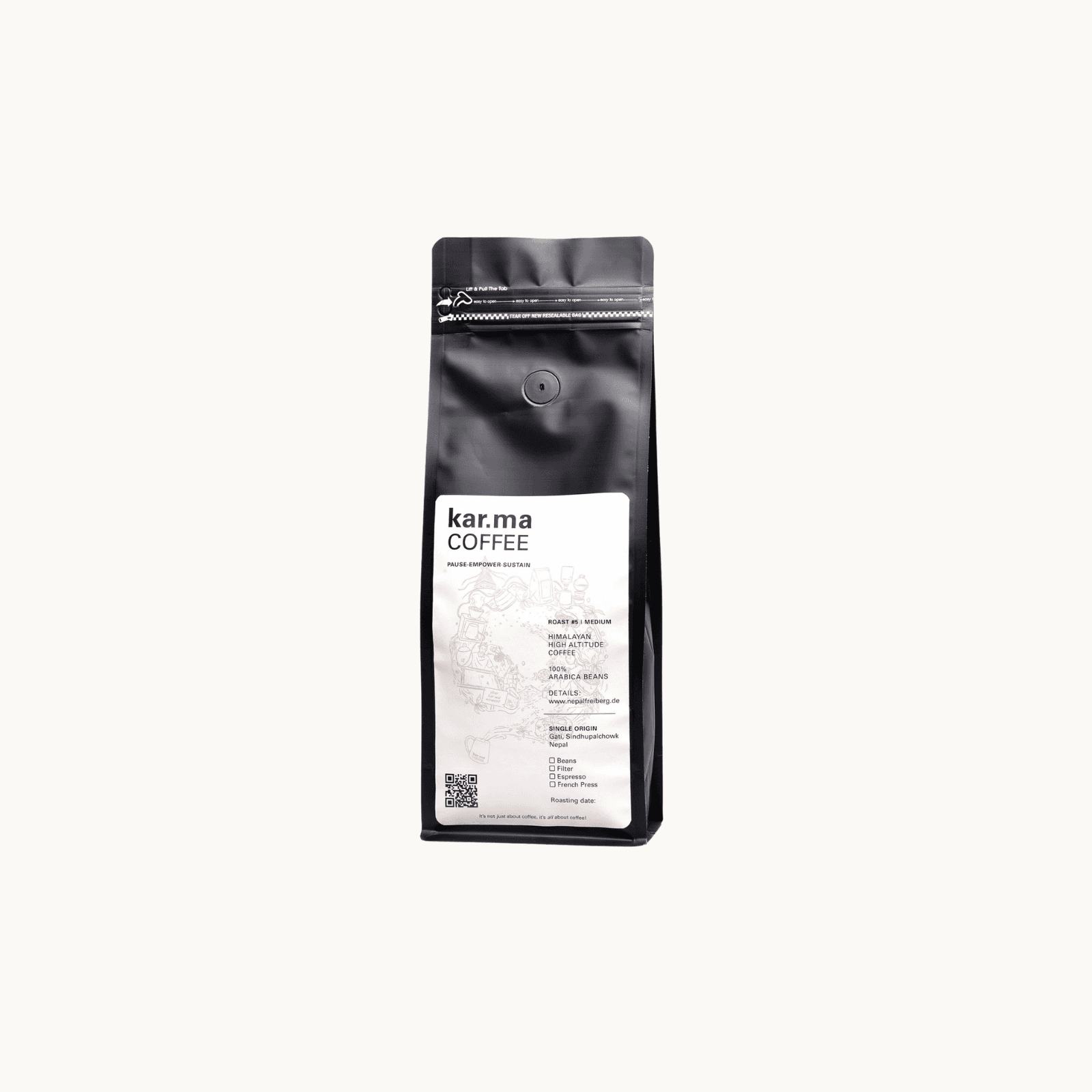 kar.ma COFFEE Dark Roast- 250 gm