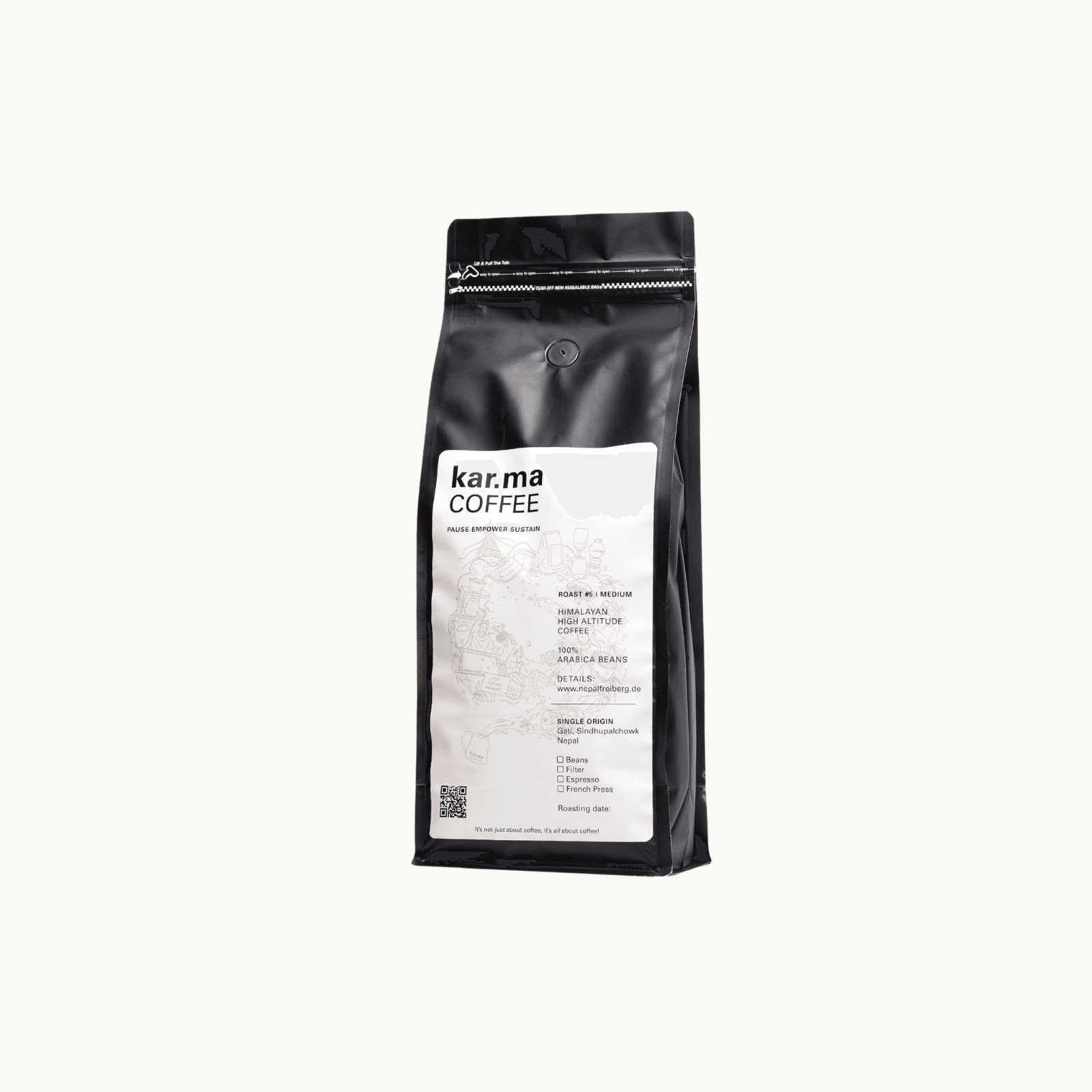 kar.ma COFFEE Dark Roast – 500 gm