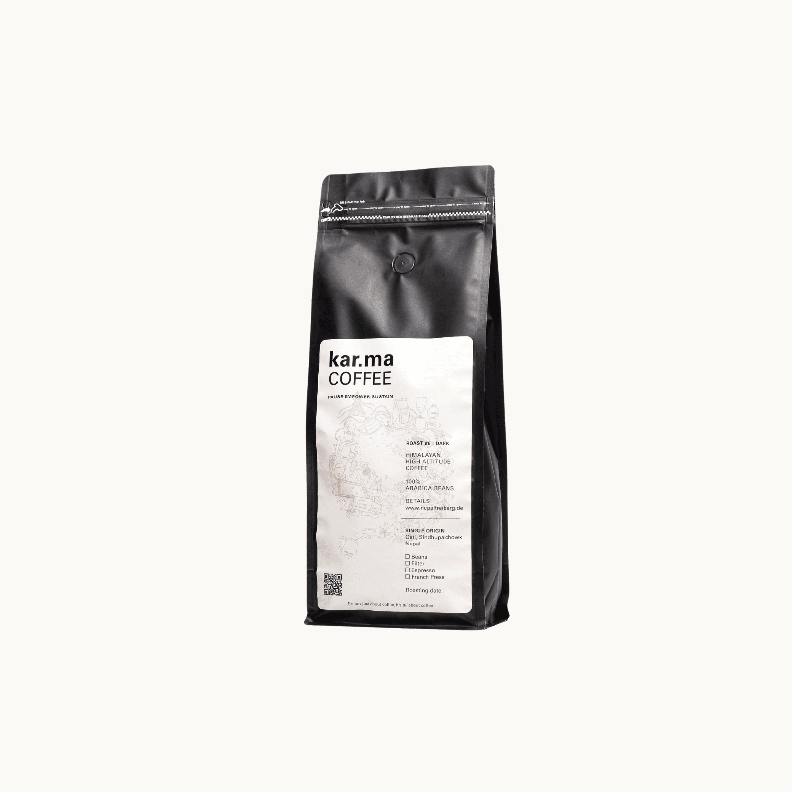 kar.ma COFFEE Medium Roast- 500 gm